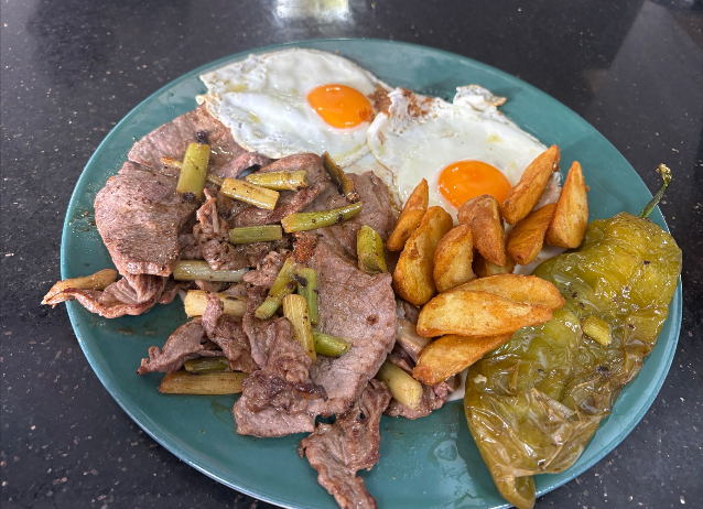 combinado de carne de caballo